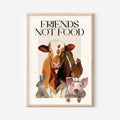 Stampa Vegan "Friends not food"