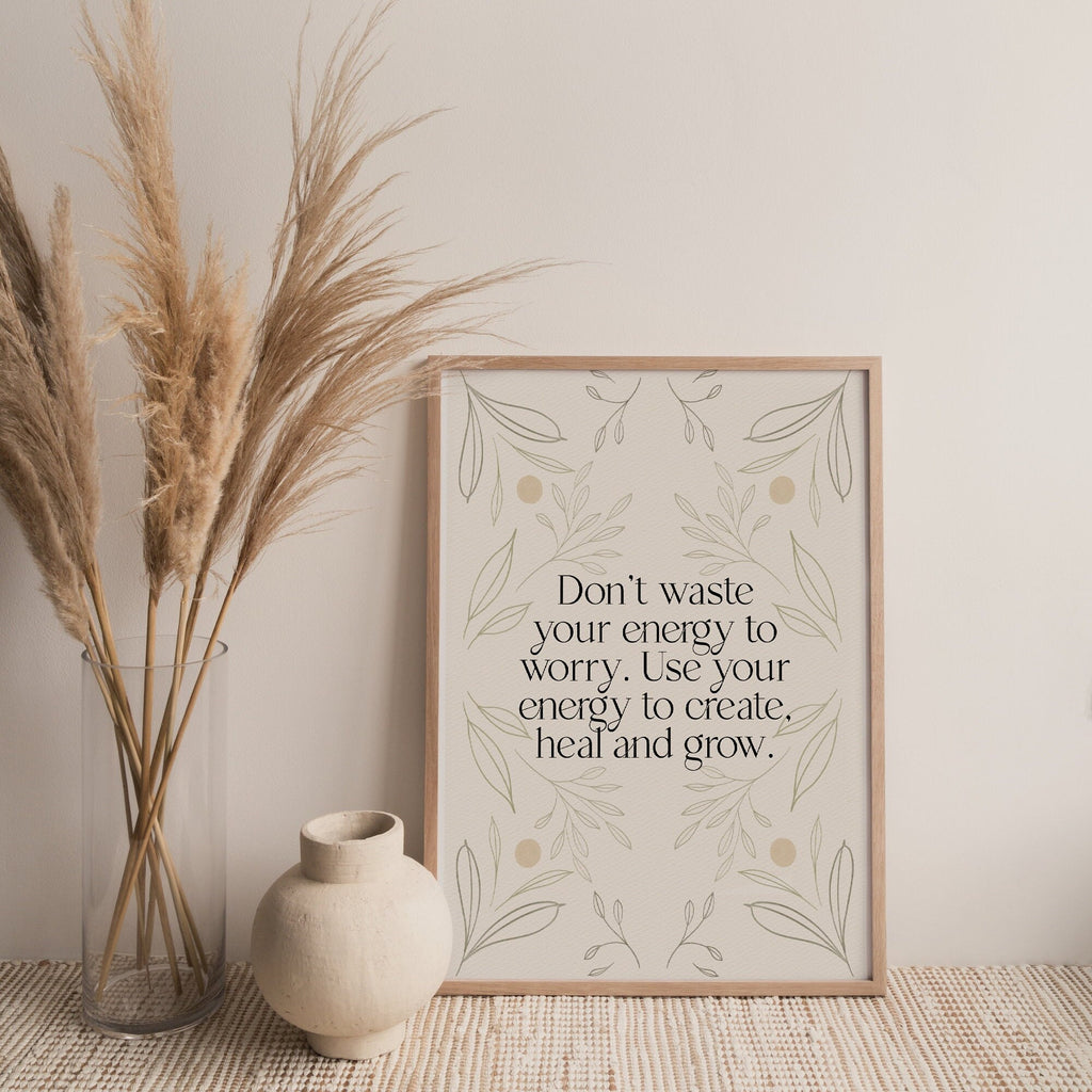 12 / Don't waste your energy, Stampa A4